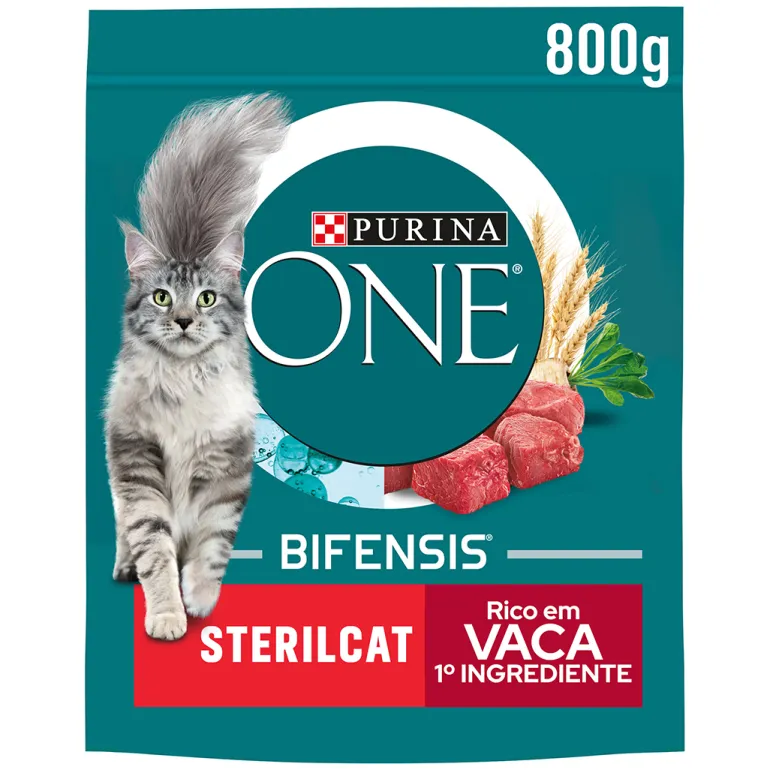 Comida Seca para Gato Esterilizado com Vaca