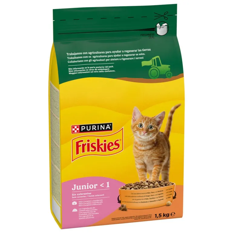 Comida Seca para Gato Júnior com Frango e Peru