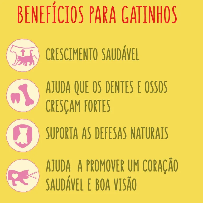 Comida Seca para Gato Júnior com Frango e Peru