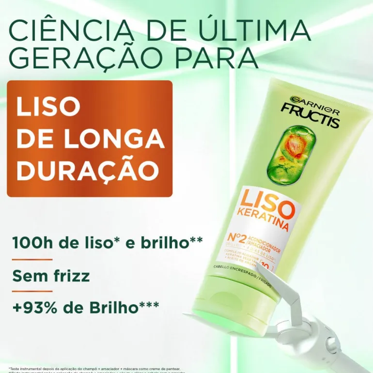 Condicionador Fructis Liso Keratina