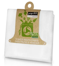 Conjunto 2 Sacos Frutas e Legumes Reutilizável