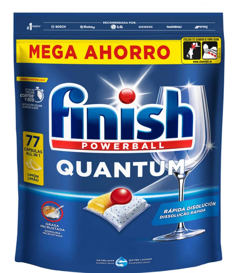 Cápsulas para Máquina Loiça Quantum Limão