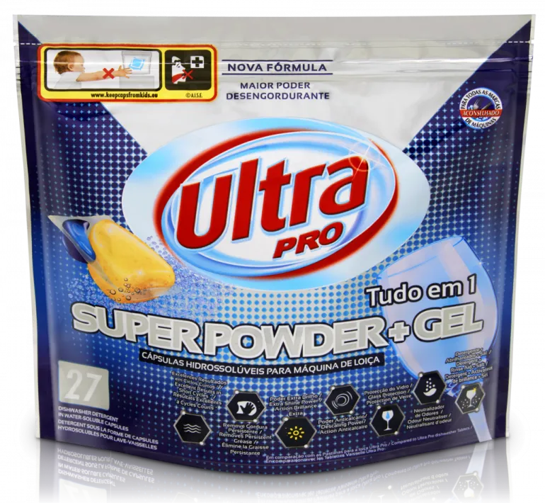 Cápsulas para Máquina Loiça Super Powder+Gel