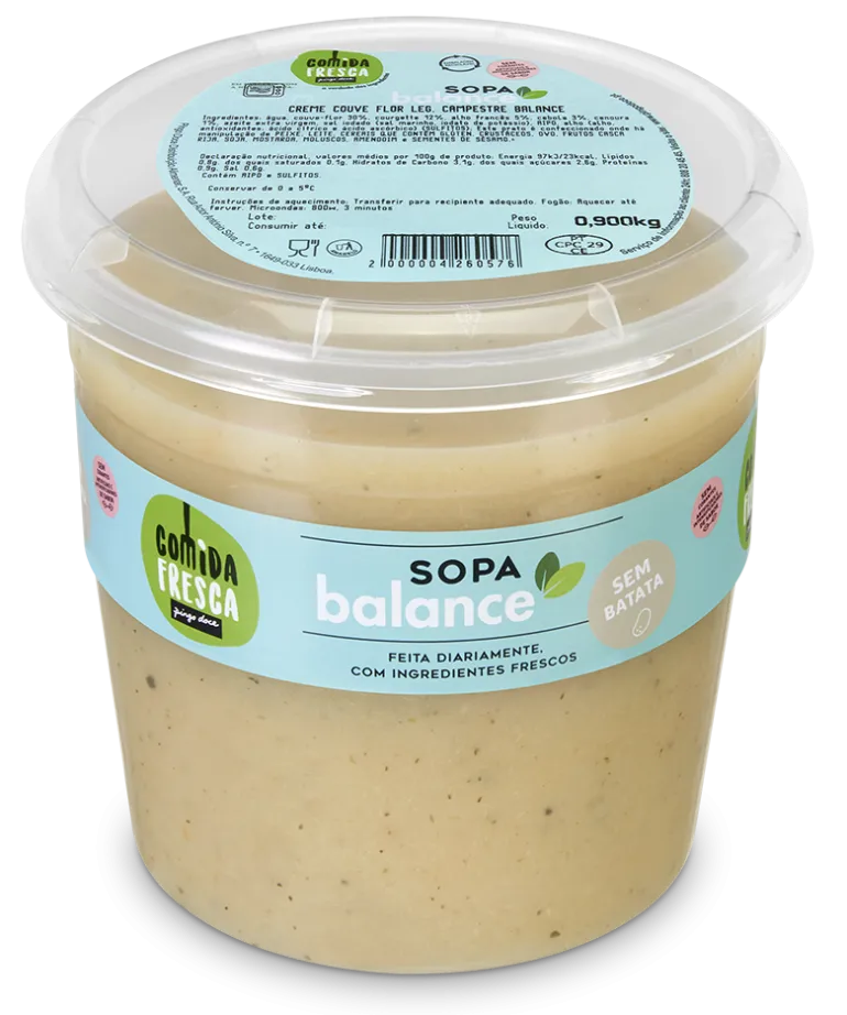 Creme de Couve Flor e Legumes Campestres Balance