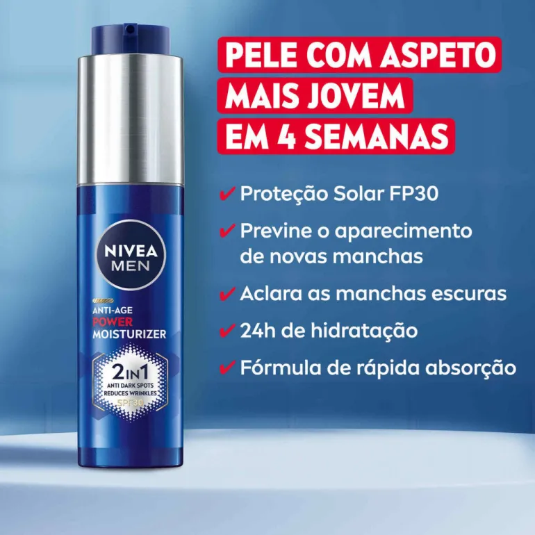 Creme de Dia Power Anti-Idade 2 em 1 FP30