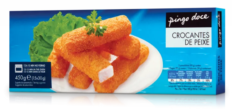 Crocantes de Peixe Congelados