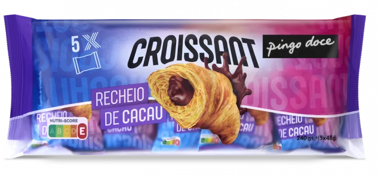 Croissant com Recheio de Cacau Pack 5