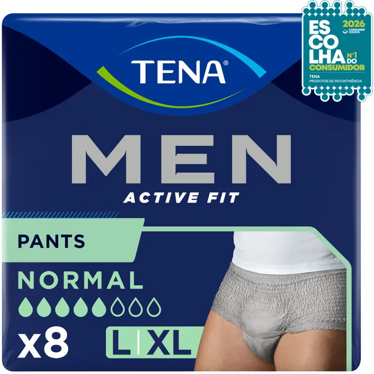 Cuecas Incontinência Homem TENA Men Cinzentas L