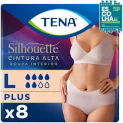 Cuecas Incontinência Mulher TENA Silhouette Creme L
