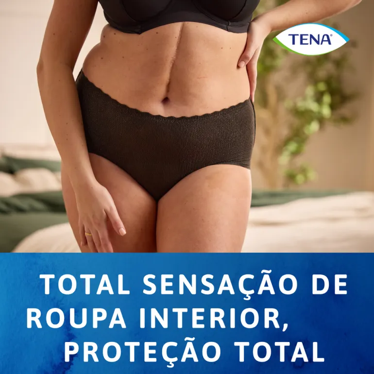 Cuecas Incontinência Mulher TENA Silhouette Pretas L