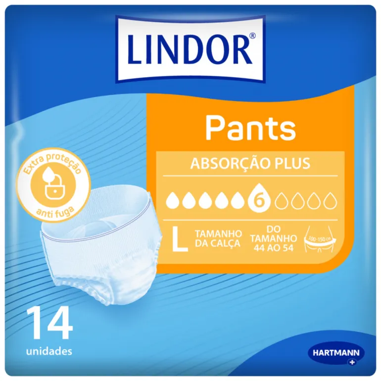 Cuecas Incontinência Pants Plus Tamanho Grande
