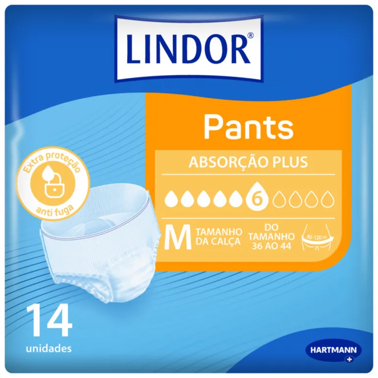 Cuecas Incontinência Pants Plus Tamanho Médio