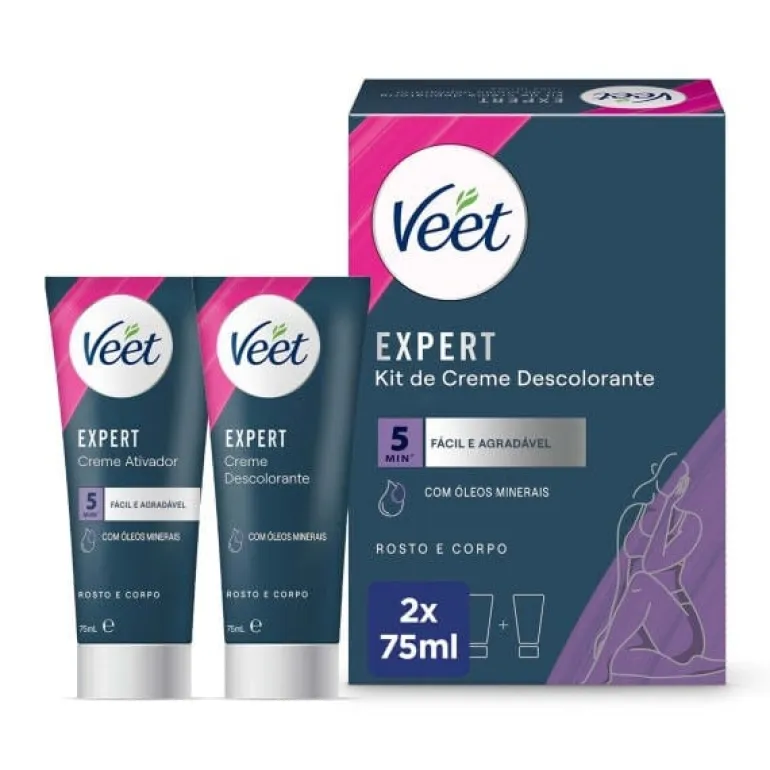 Descolorante de Pelos Para Rosto e Corpo