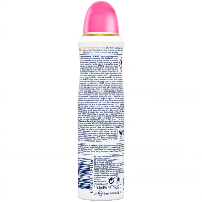 Desodorizante Dove Spray Invisible Care 72h