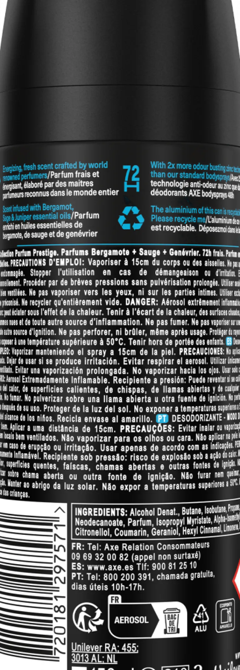 Desodorizante Spray Aqua Bergamot