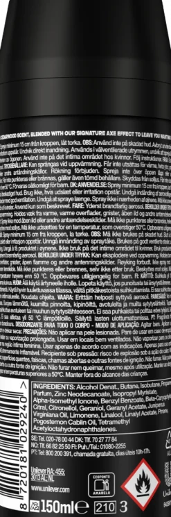 Desodorizante Spray Black