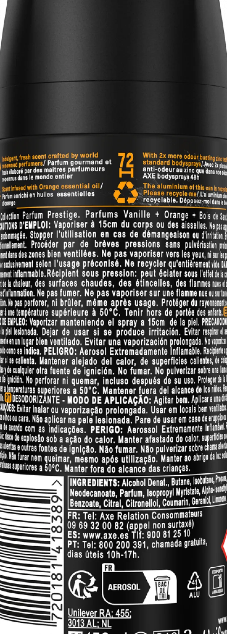 Desodorizante Spray Black Vanilla