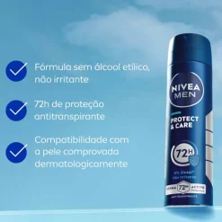 Desodorizante Spray para Homem Protect & Care