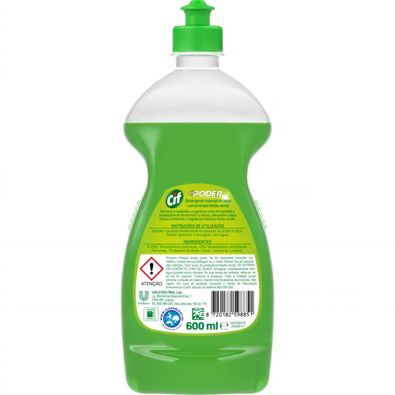 Detergente Loiça Manual Limão Verde