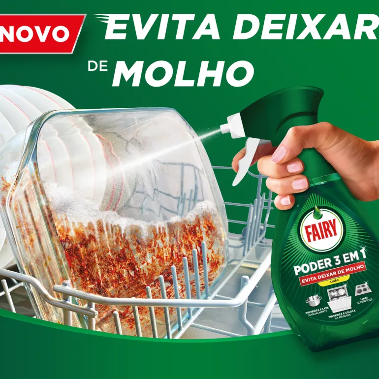 Detergente Loiça Spray Recarga Limão 3 em 1