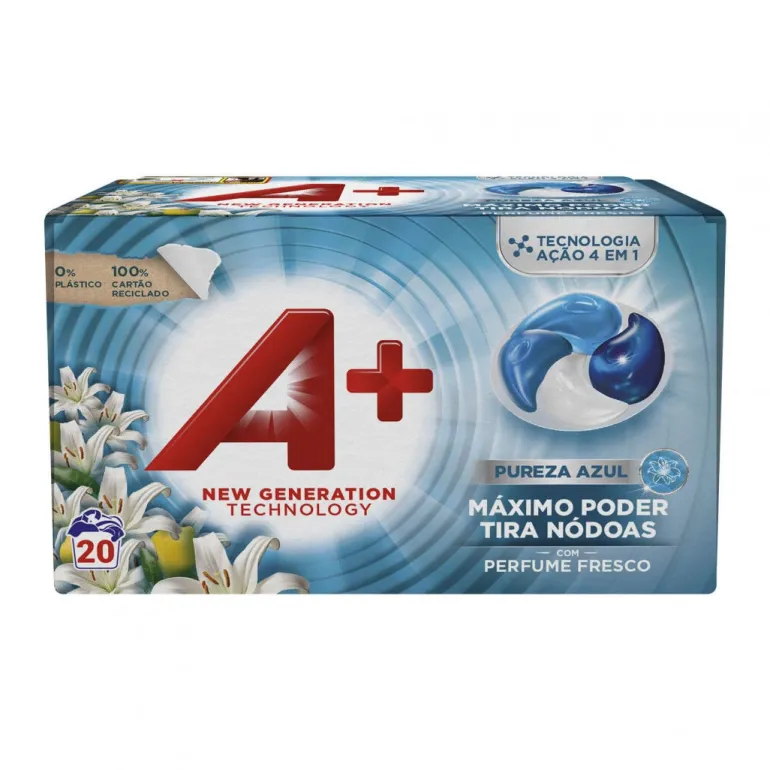 Detergente Máquina Roupa Cápsulas Active4 Pureza Azul