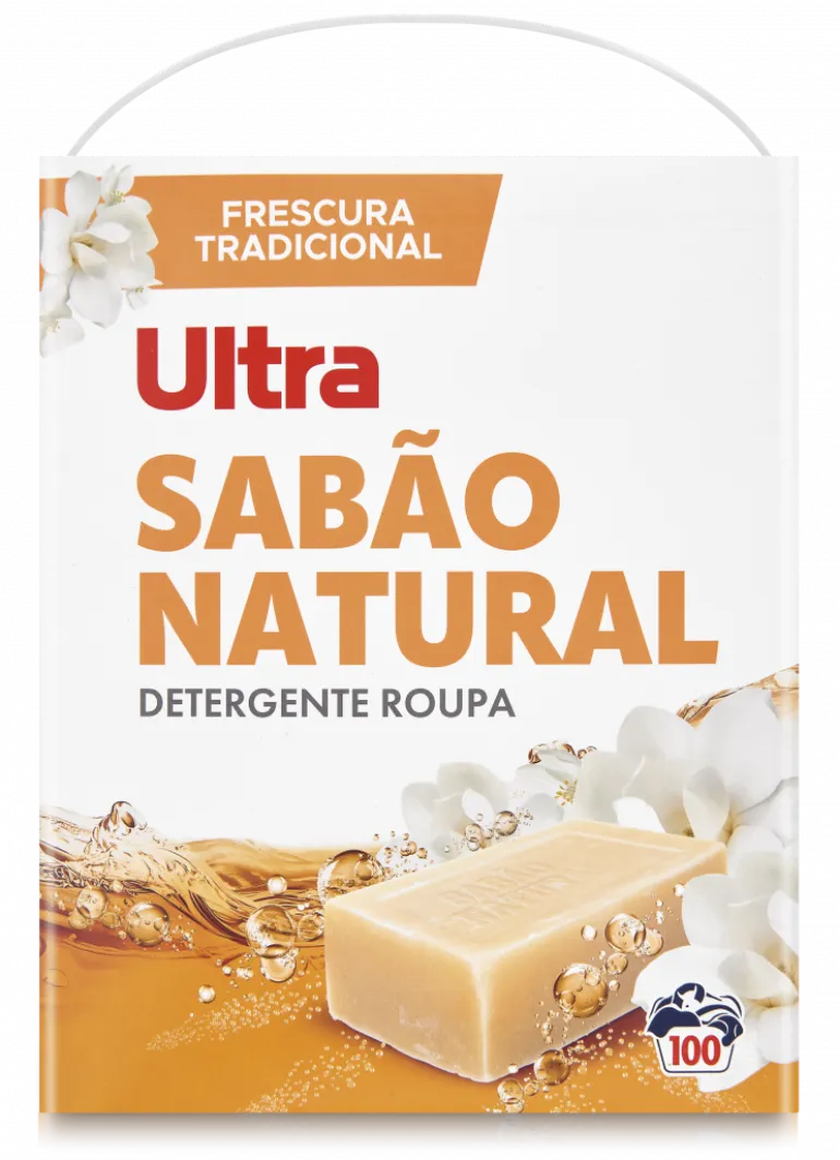 Detergente Máquina Roupa em Pó Sabão Natural