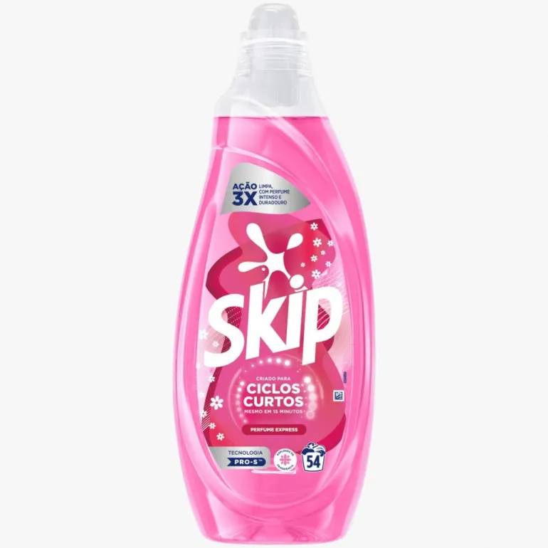 Detergente Máquina Roupa Líquido Ciclos Curtos Perfume Express