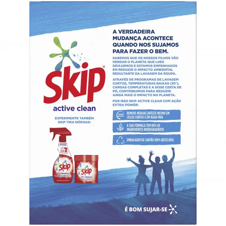 Detergente Máquina Roupa Pó Active Clean