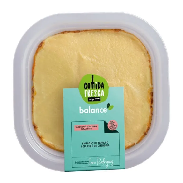 Empadão de Novilho com Puré de Cherovia Balance