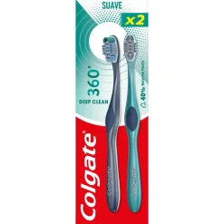 Escova de Dentes 360º Deep Clean Suave Pack 2