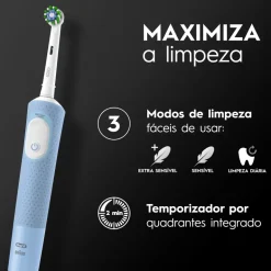 Escova de Dentes Elétrica Vitality Pro Azul