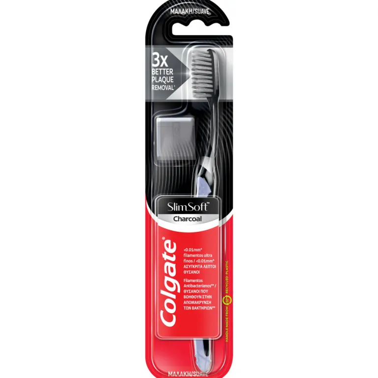 Escova de Dentes Slim Soft Carvão