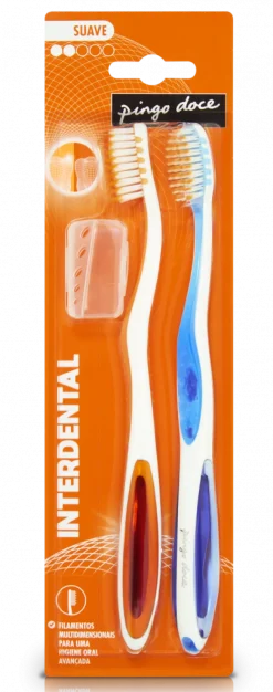 Escovas de Dentes Suaves Interdental Pack 2