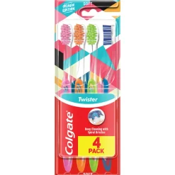 Escovas de Dentes Suaves Twister Pack 4