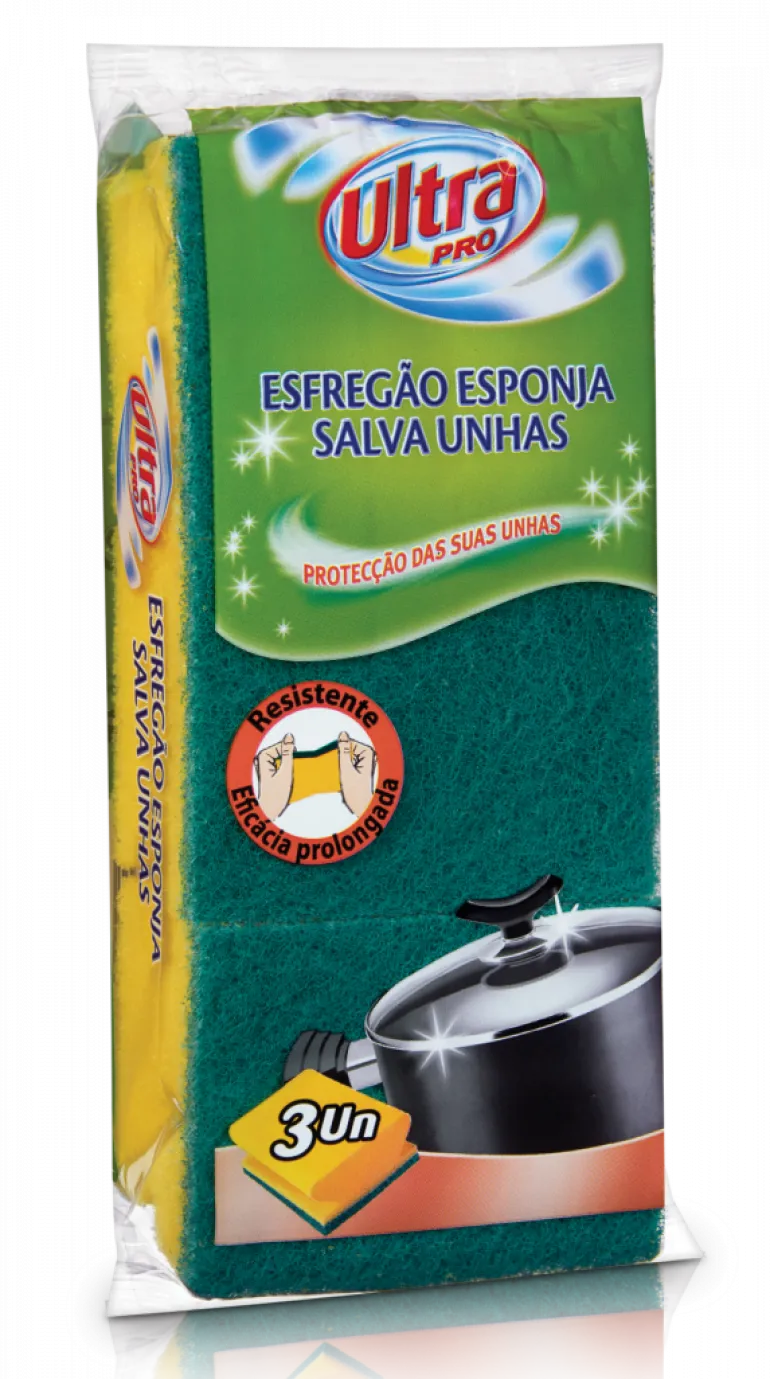 Esfregão Esponja Salva Unhas 3un