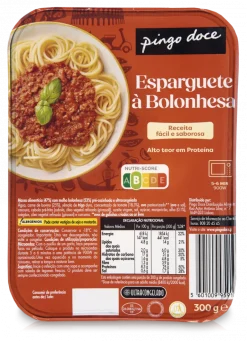 Esparguete à Bolonhesa Congelado