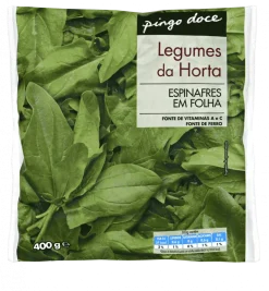 Espinafres em Folha Congelados