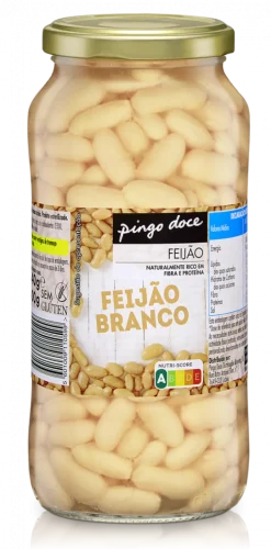Feijão Branco Cozido em Frasco