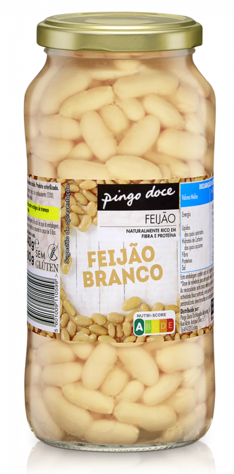 Feijão Branco Cozido em Frasco