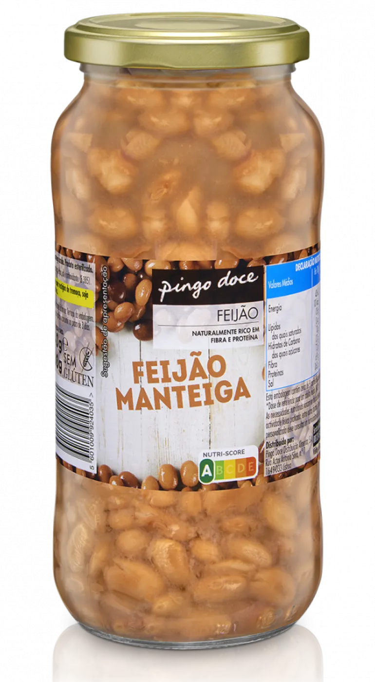 Feijão Manteiga Cozido em Frasco