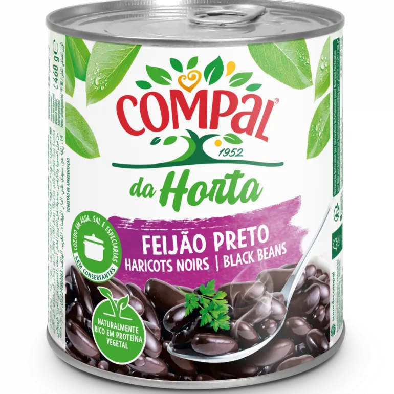 Feijão Preto Cozido em Lata