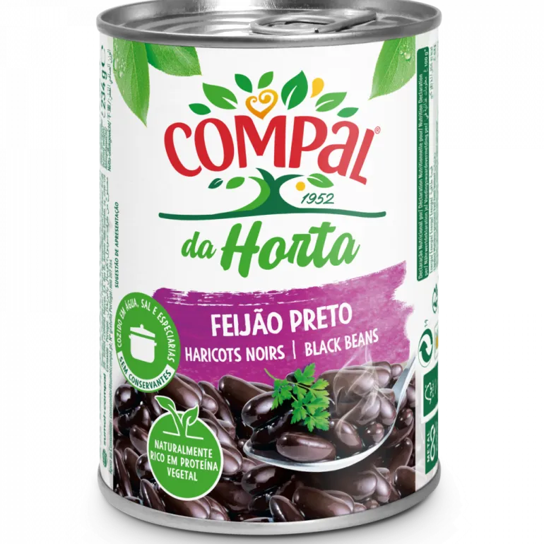 Feijão Preto Cozido em Lata