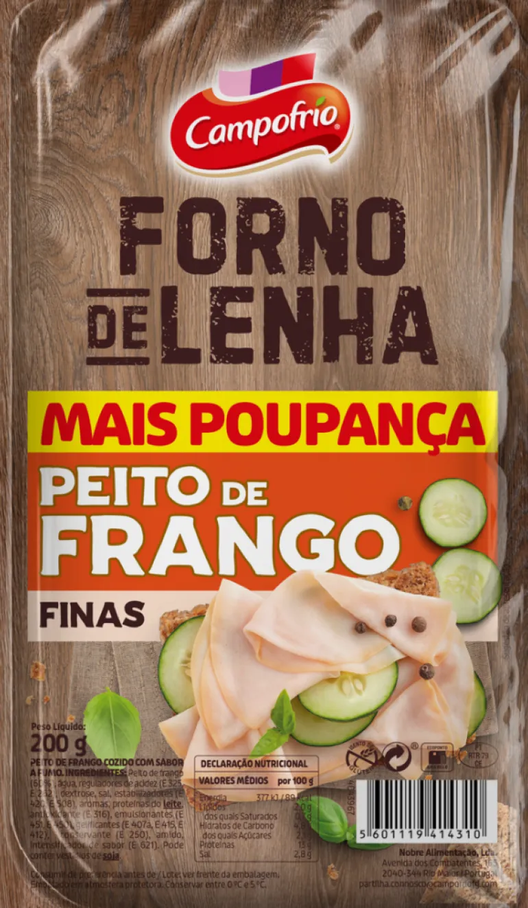 Fiambre Peito de Frango Forno a Lenha