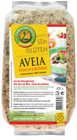 Flocos de Aveia Grossos sem Glúten