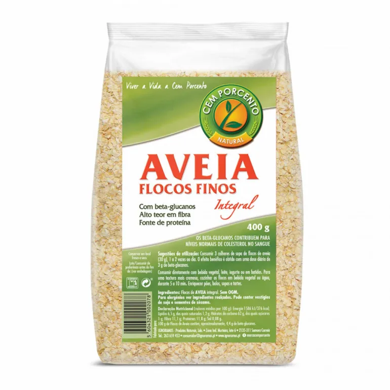 Flocos de Aveia Integral Finos