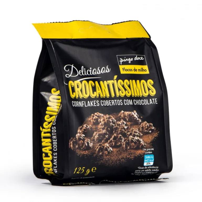 Flocos de Milho Cobertos com Chocolate Crocantíssimos