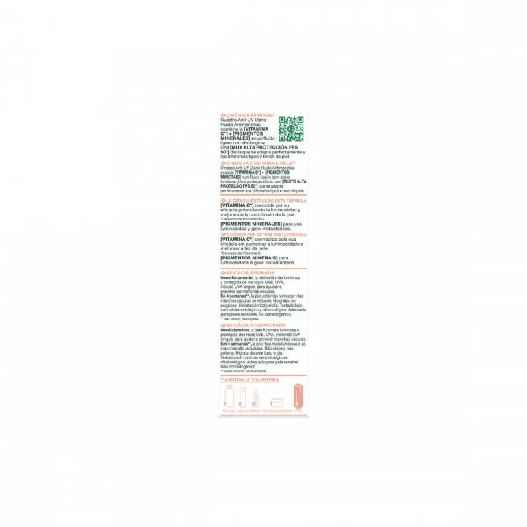 Fluido UV Diário Iluminador Glow FPS50+ Vitamina C