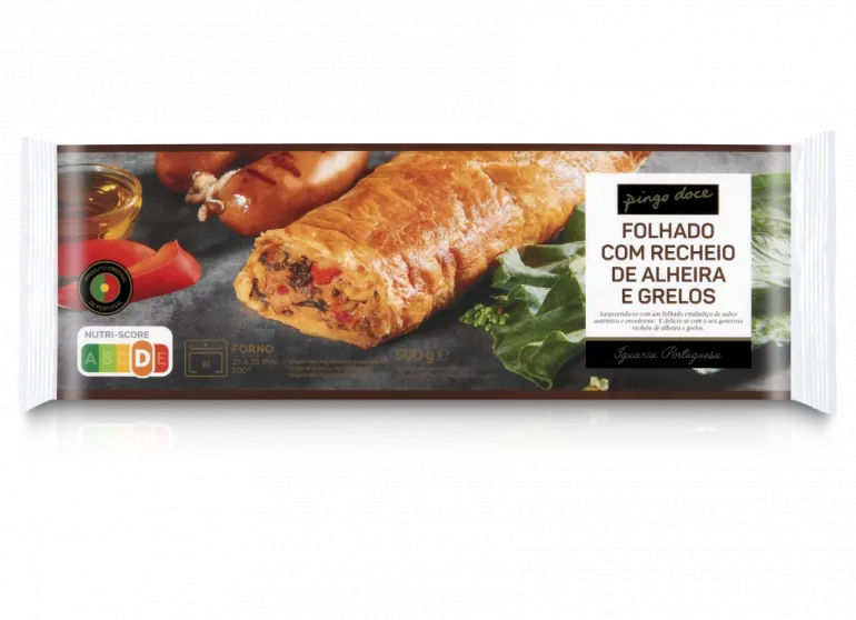 Folhado de Alheira com Grelos Congelado