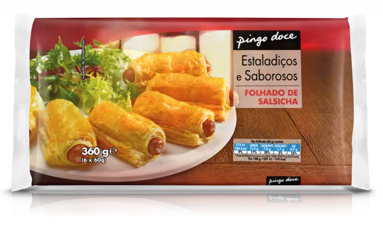 Folhados de Salsicha Congelados