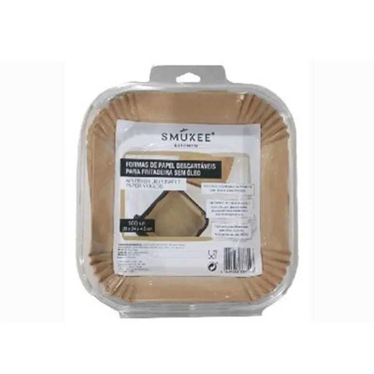Formas de Papel Quadradas para Airfryer 100un